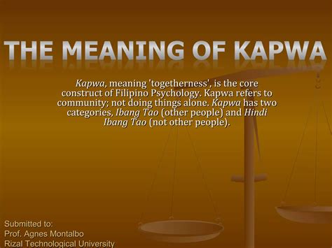 kapuwang meaning|The myth of 'kapwa' .